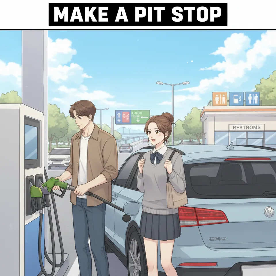 make a pit stop