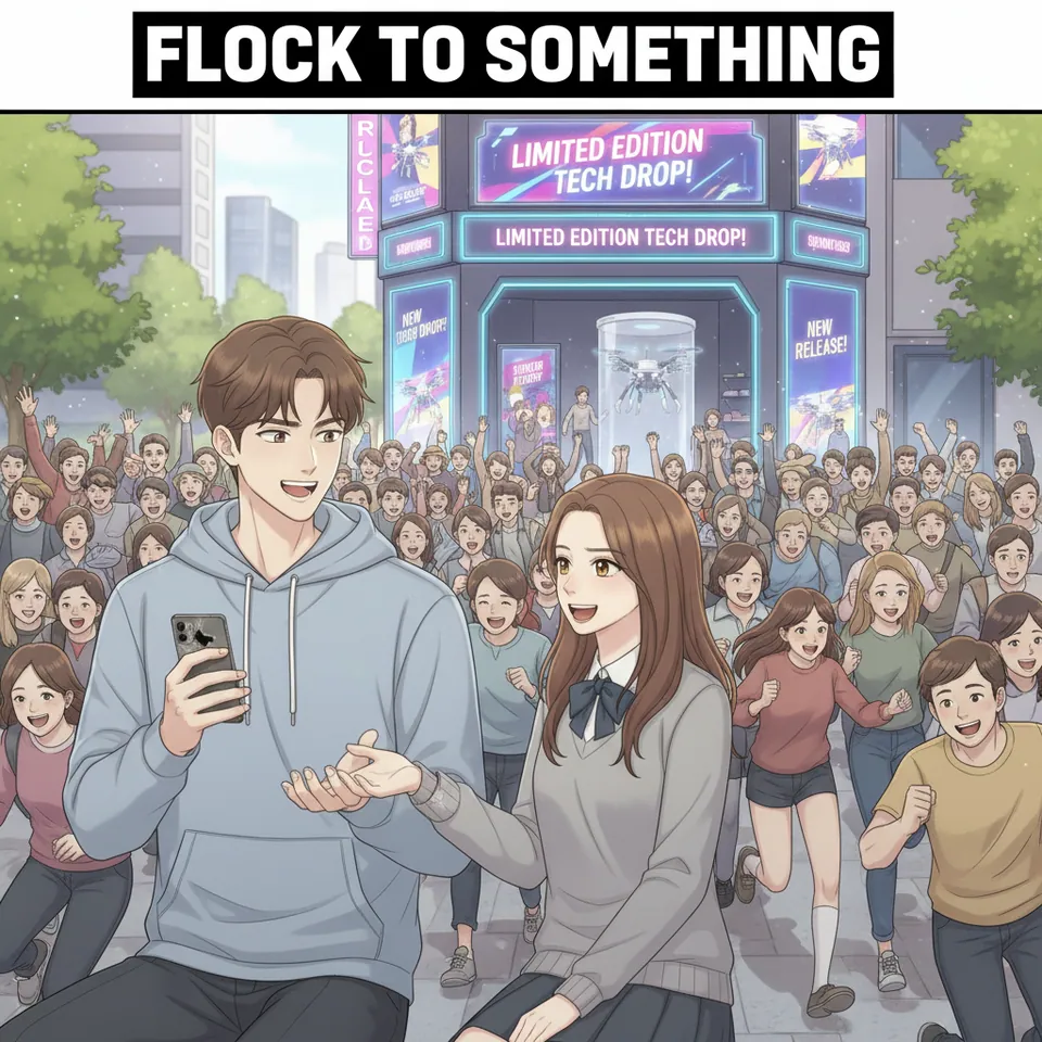 flock to something