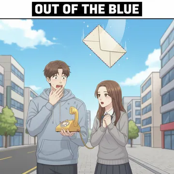 out of the blue
