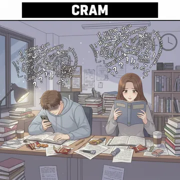 一夜漬けって英語で？ 詰め込むって英語で？ cram の意味と例文