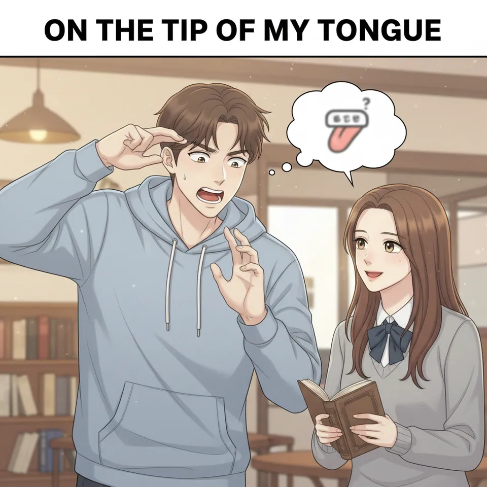 on the tip of my tongue