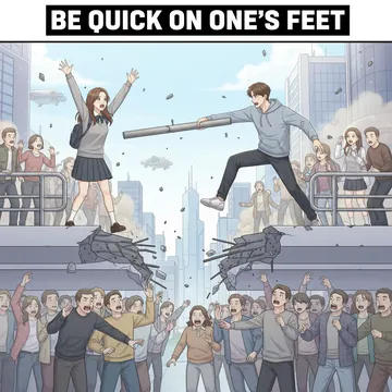 be quick on one's feet