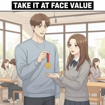 take something at face value